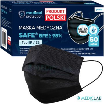 MEDCILAB - Polskie atestowane maseczki medyczne czarne Lublin